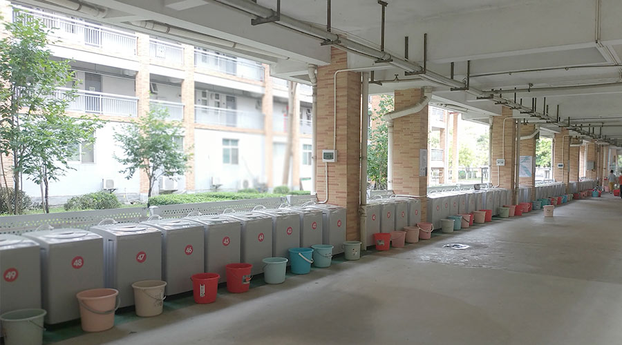 好評度高！江門(mén)一中學(xué)校又雙叒續單金環(huán)電器共享洗衣機