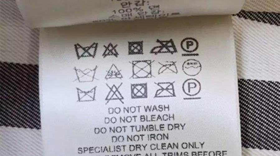 警惕！衣褲標簽上有這個(gè)標志  不可用家用干衣機烘