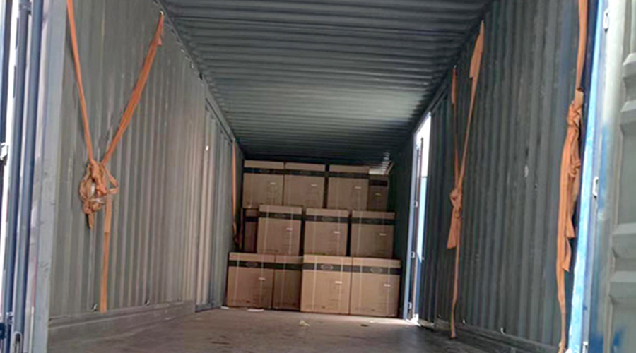 100臺12kg滾筒衣服烘干機裝柜完畢！順利出貨