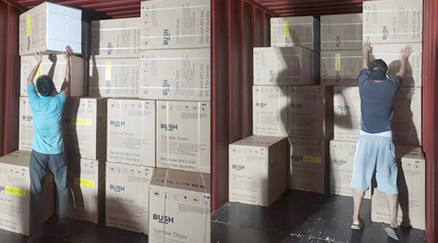 各司其職合力做好英國Argos客戶(hù)衣物烘干機出貨任務(wù)！